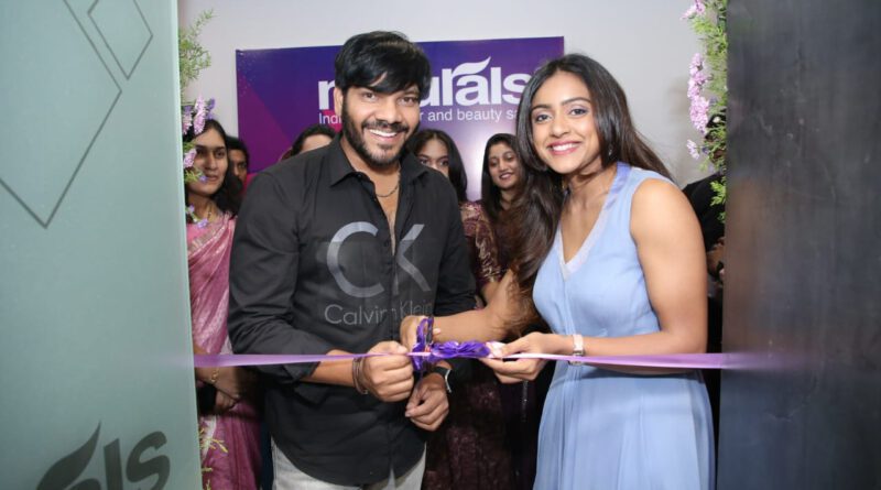 Actress Vithika Sheru and  Rapper Noel Sean Naturals Family Salon Grand Launch at Santoshnagar