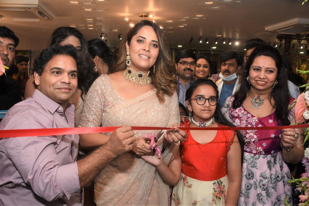 Actress Anasuya Bharadwaj  Grand Launch Neelias Exclusive 925 Silver Jewellery Store Grand Launch at Madhapur